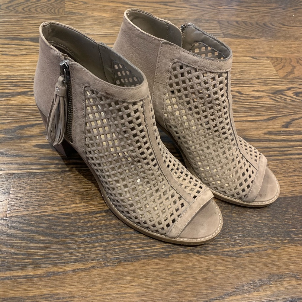 Vince Camuto peak toe booties